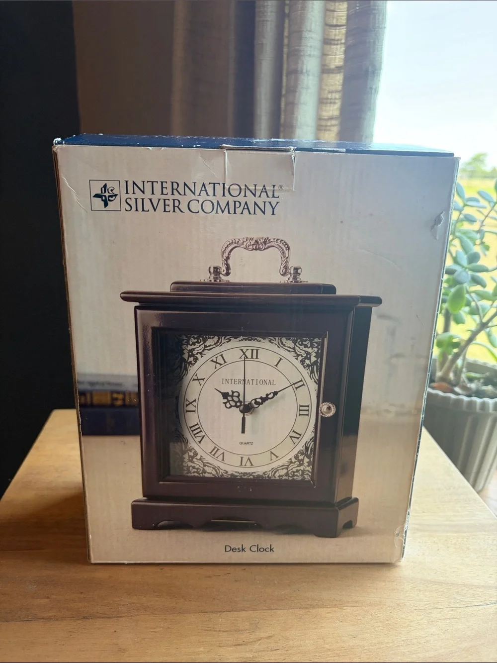 International Silver Company Desk Clock